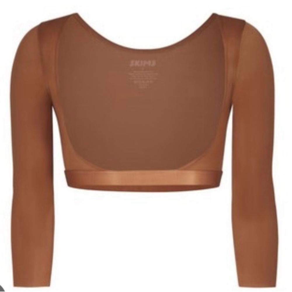 Skims Bronze Long Sleeve Arm Shaper